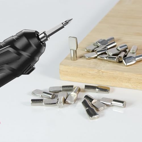 MANICAF 50 Stück Regalbodenträger, 10mm Bodenträger, Einlegeboden Halter Regalbodenhalter, Regalbrett Halterung, Regalträger für Möbel, Schränke, Schränke, Bücherregale, Regale