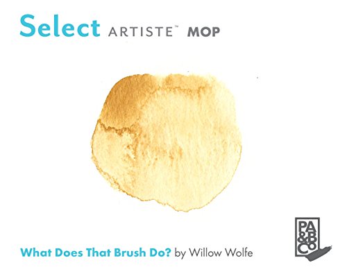Image of Princeton Select Artiste Fluffy Mop Brush, Natural, Short Handle, Size 1 /4 inch, 1 Count