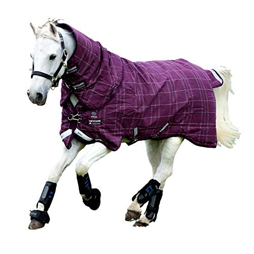 Horseware Rhino Pony Plus Turnout 250g Medium - Berry/Grey/White