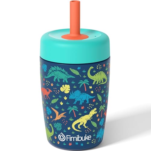 Image of Fimibuke Toddler Cups Spill Proof, 12 OZ Sippy Cup for Toddler Water Bottle