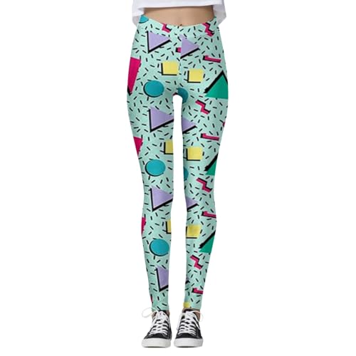 Legging imprimé fitness pour femme avec compression active et ceinture sculptante taille haute