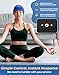 BULYPAZY 2PCS Sleeping Headphones, Headband Headphones with HD Stereo Speakers, Bluetooth Headband for Sports, Running, Workouts, Yoga, Travel, Gift - Black&Gray