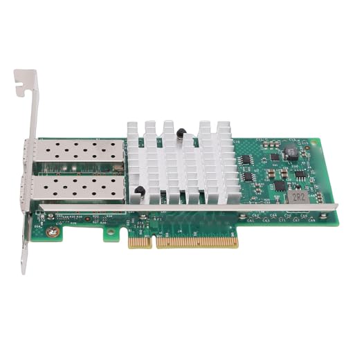 Carte Réseau Fibre Optique PCI-E 10 Go SFP+ Adaptateur Ethernet Double Port Puce 82599 Windows Linux