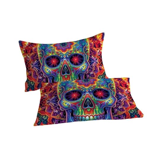Housse de couette crâne en microfibre douce et durable - 7