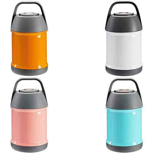 Lonchera aislada al vacío, contenedor térmico de acero inoxidable, diseño a prueba de fugas, mantiene la comida caliente, perfecta para almuerzos y preparación de comidas