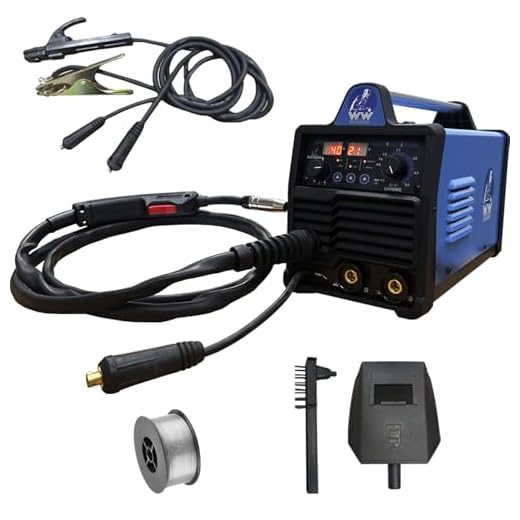 Máquina Inversora De Solda Multiprocesso 140A 4 em 1, Solda Mig Sem Gás, Mig Com Gás, Tig Lift e Eletrodo. Com Ajuste Sinérgico, Tecnologia IGBT, Display Digital, Leve E Compacta WWSoldas (110, Volts)