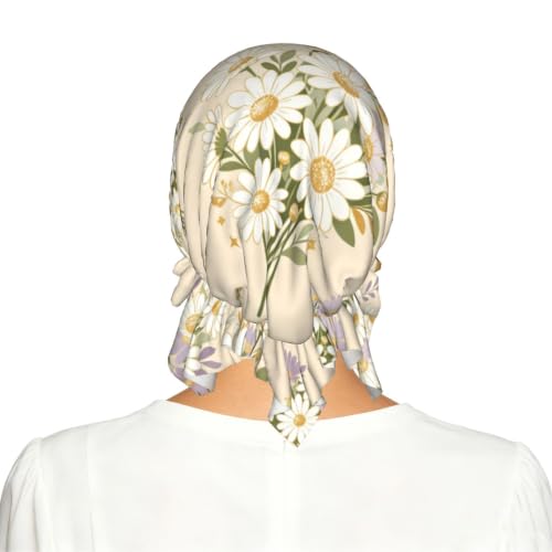 Daisy Wildflower Modna chusta na głowę, elastyczna odzież na co dzień z