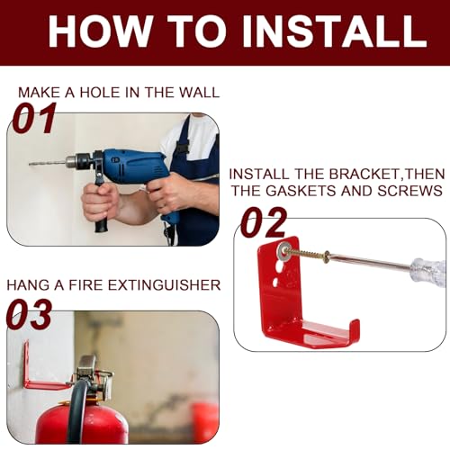 image for Bekith 20 Pack Fire Extinguisher Mount, Universal Fire Extinguisher Wa