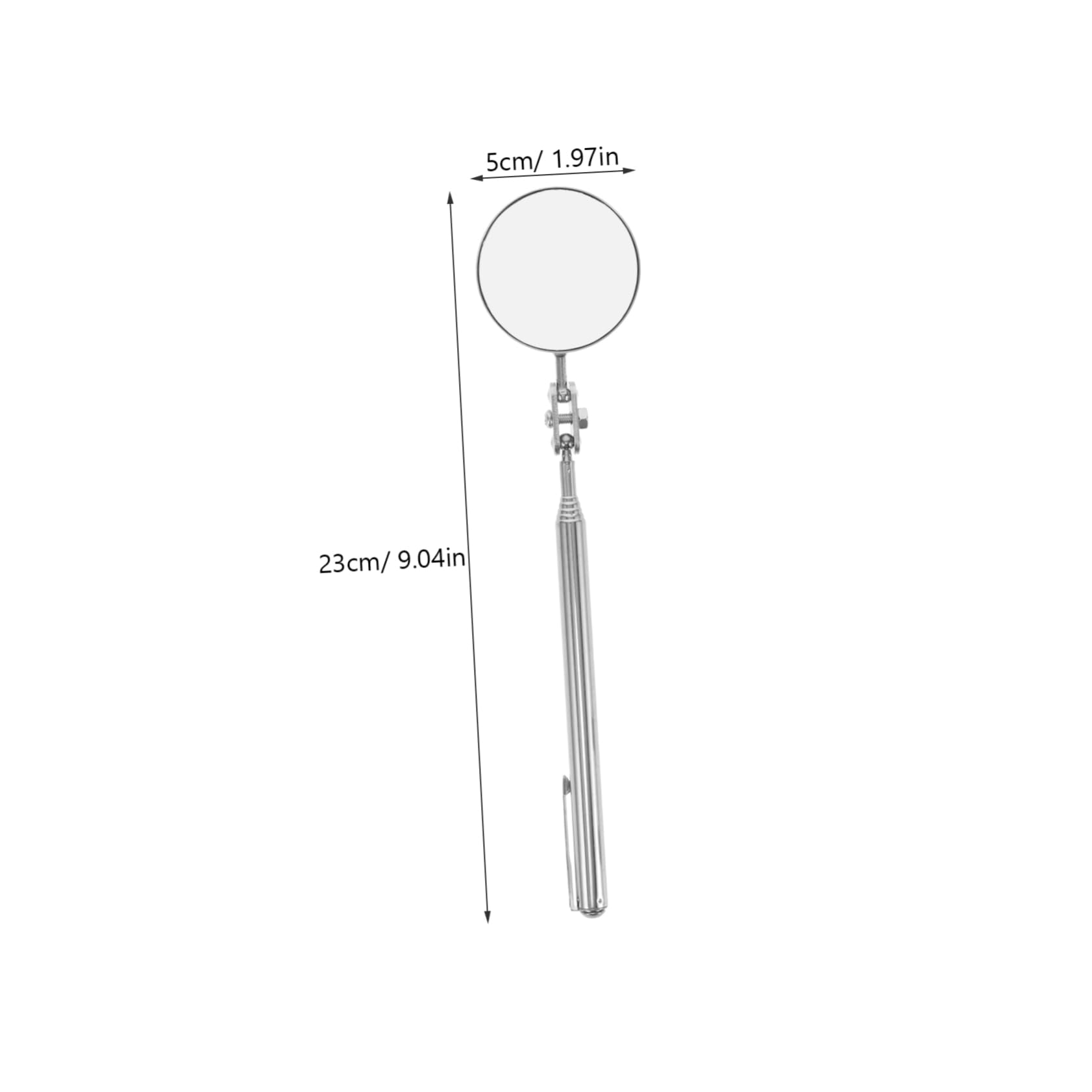Beatifufu Car Maintenance Inspection Mirror Under Vehicle Inspection Mirror Round Inspection Mirror Telescoping Mirror Mechanical Mirror Tool Extendable Inspection Mirror Cars Silver Metal