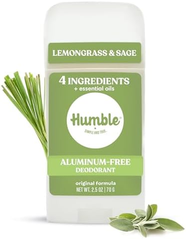 Humble Aluminum-Free Deodorant, Lemongrass & Sage - 1 Pack