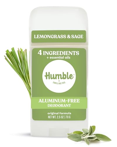 Humble Aluminum-Free Deodorant, Lemongrass &amp; Sage - 1 Pack