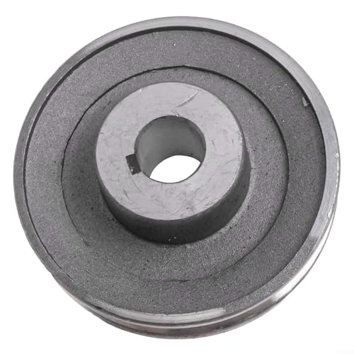 Poulie de moteur Atype en aluminium de diamètre de courroie pneumatique compatible avec rainure de compresseur Abelt 97 mm ayant 1 sur 4 plus 5/8 tailles d'arbre (9719)