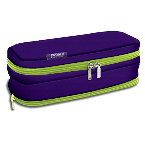 Image of J World Jojo Cute Pencil Case for Kids & Adults. Soft Fabric Zip Pen Bag