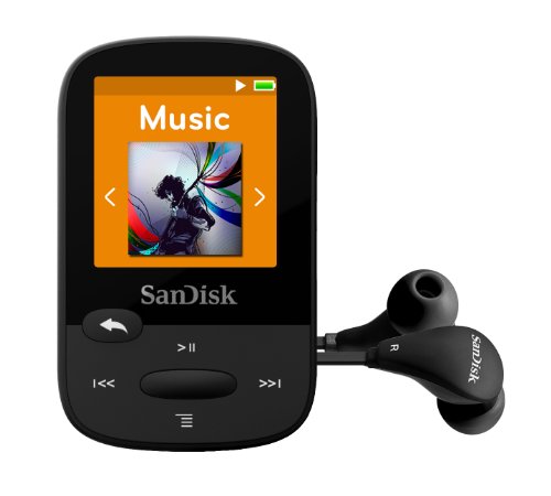 Sandisk 8Gb Clip Sport Mp3 Player, Black - Lcd Screen And Fm Radio - Sdmx24-008G-G46K #TOP3