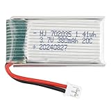 SWARK 3.7V 380mAh 20C 702035 Rechargeable Lipo Battery for Hubsan X4 H107 MJX F47 DFD F180 Quadcopter RC Drone Spare Parts