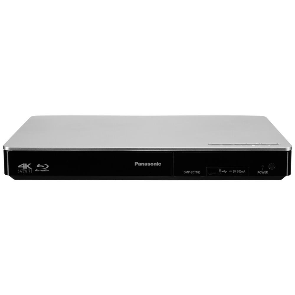 Panasonic DMP-BDT185EG Blu-ray Player (DLNA, Internet-Apps, Video on Demand, 4K Upscaling, 3D, USB, LAN-Anschluss, Dual Core Prozessor, HDMI-Steuerung, MKV-Playback) silber