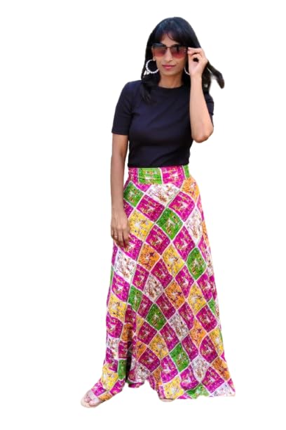 Image of Women's Printed Maxi Wraparound Skirt