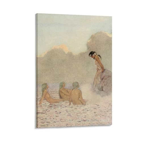 The Pomegranate Seeds Poster Maxfield Parrish Impression Toile Salon Élégant 60x90