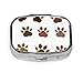 Produktbild Niedlichen Hund Pfotenabdruck Cartoon täglichen Pillendose kleine Medizin Fall Tablet Halter Brieftasche Veranstalter Fall für Tasche oder Geldbörse