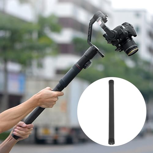 Monopod Aparatu 49 Cm, Drążek Stabilizujący Kijek do Selfie do Aparatów Cyfrowych, Lustrzanek Cyfrowych, Aparatów Bezlusterkowych i Kamer, z Gwintem 3/8 Cala 1/4 Cala