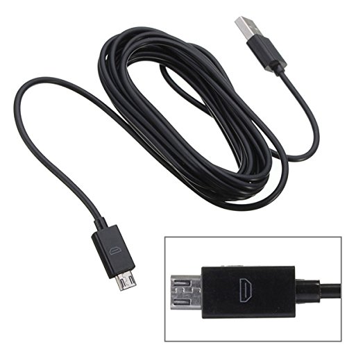 Pink Lizard 3M Micro USB Controller Adapter Play and Charge Cable 10FT For PS4 XBOX ONE Black