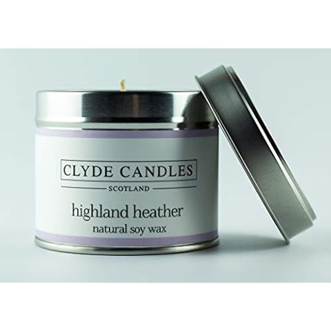 Highland Heather Natural Soy Scented Candle Tin - Clyde Candles Cover