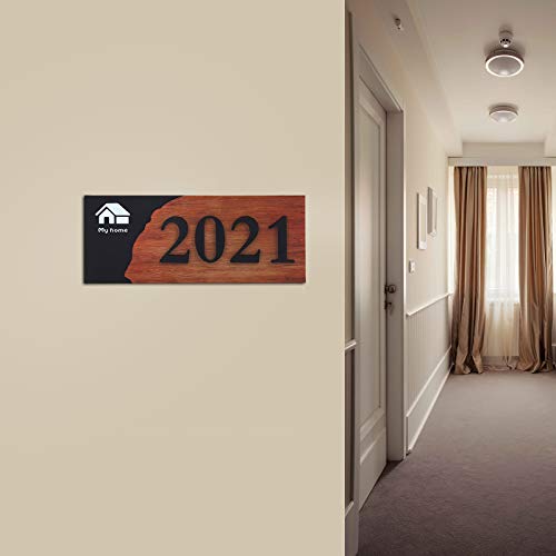 Clobeau Personalized Name Door Sign Custom Wooden Signs Bedroom Door Sign Hanging Decor Memo Message Sign Customizable Letter Board for Business Hours Custom Hanging Signs Wall Art Sign (8x20CM(1))