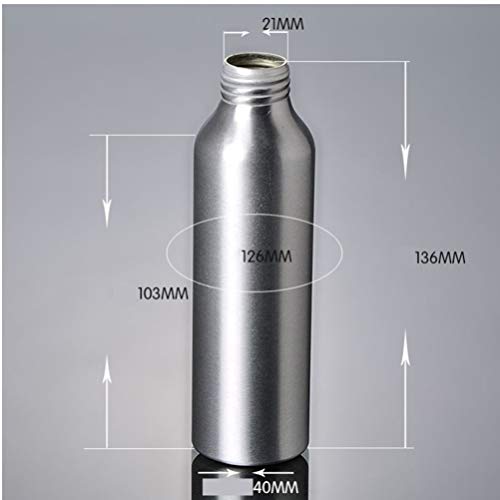 Mobestech frasco de spray recarregável de 120 ml de liga de alumínio vazio para viagem pulverizador