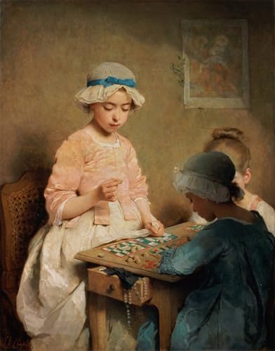 Tableaux peinture sur toile le jeu de Chaplin 60x90cm