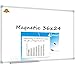 Lockways Magnetic Dry Erase Board - Magnetic Whiteboard / White Board 36 x 24 Inch, 3 x 2 Silver Aluminium Frame, 1 Aluminum Marker tray, 1 Dry Erase Markers, 2 Magnets for School, Home, Office
