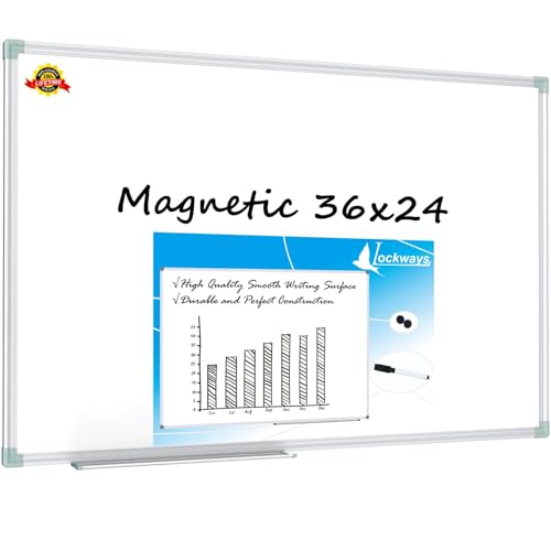 Lockways Magnetic Dry Erase Board 36 x 24