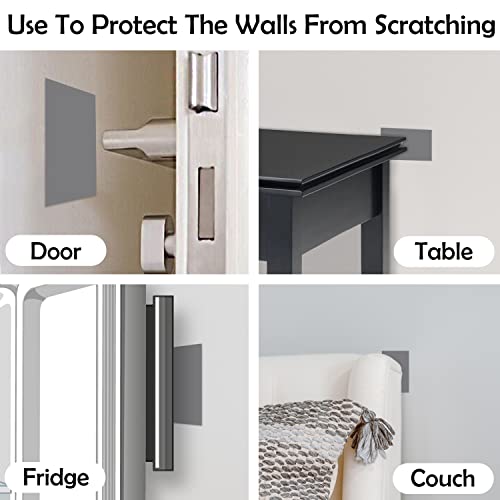 Rubber Bond Self-Adhesive Rubber Wall Outlet Cover Plate 5 Pack - Easy To Apply Peel & Stick Drywall Hole Patch - 5X3 Inch Screwless Blank Wall Plate Cover - Premium Rubber Wall Hole Cover - Grey #TOP5