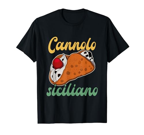 Italia Sicilia Palermo cannoli comida siciliana recuerdo Camiseta