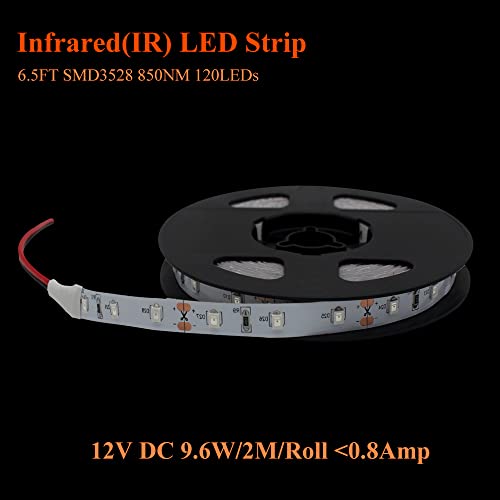 Tira LED Infrarroja SMD3528 12V 60 LEDs 2m No Impermeable miniatura 2