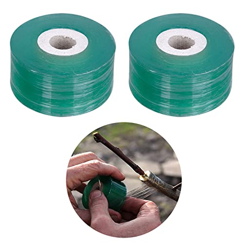 Veredelungsband, Transparent Pfropfband, Fuß Pfropfen Dehnbare Band, Veredelungsband für Obstbäume, Geeignet für Pflanzen, Blumen, Obstbäume, Tomatenveredelung, 2 Stück, 2 cm
