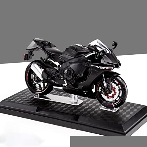 バイクスケールモデル オートバイ模型玩具1:12 に適合するヤマハ YZF-R1 合金ダイキャストバイク車両モデルカーギフト(Gray)