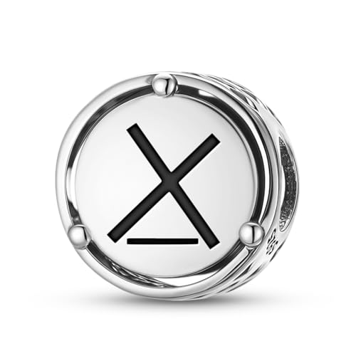 AIEGNOS 925 Sterling Silver Native Rock Art Wise Influence Charms for Bracelets & Necklaces Pendants Beads Jewelry Fit Pan Bracelet Charm Ethnic Cultural Symbols Gifts for Women