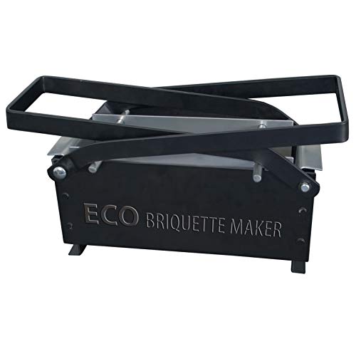 De Vielle Eco Briquette Maker For Fireplace Newspaper Fuel Heat Stove, Metal, Black
