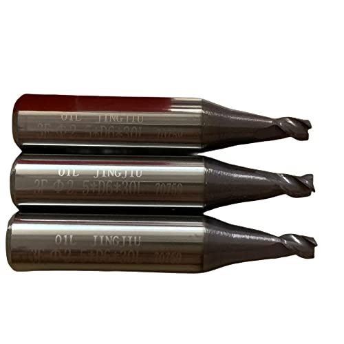 (Standard Cutter)2.5mm End Milling Cutter 01LW(D747838ZB) in Carbide fit for Silca Futura Auto & Futura Pro one & Futura Pro Machines-5pcs