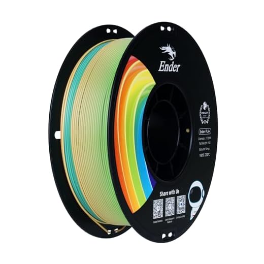 PLA 3D Printer Filament, 3D Printer PLA Filament 1.75mm, Dimensional Accuracy +/- 0.02 mm, 1KG Spool PLA Rainbow
