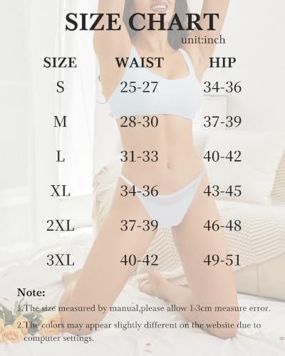 Image of LEVAO Cotton Underwear for Women, Lace Cut Out String Bikini Panties S-3XL | 95% cotton, Sexy string bikini underwear for leggings, jeans, dresses and daily wear comfort
