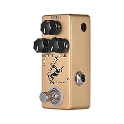XuBa Mosky Golden Horse Overdrive Pédale d’effet de guitare portable True Bypass - Les Beatles, Paul McCartney, John Lennon, RIngo Starr, George Harrison
