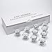 CZC HOME 10 PCS Diamond Crystal Glass Pull Handle Cabinet Knobs Cupboard Drawers Cabinet Dresser Bookcase Wardrobe (30mm, Transparent)