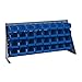 Quantum Storage Systems QBR-3619-230-18BL Ultra Bin Complete Bench Rack Package with 18 Ultra Bins, 36" x 8" x 19" , Blue