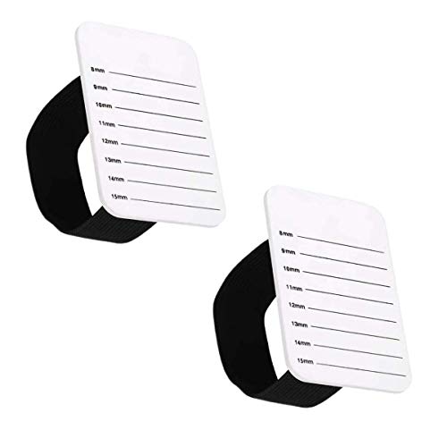 WENHUAZAI 2 Pcs Acrylic Eyelash Tray, Black, False Eyelash Application Tools