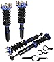 Coilover Struts Spring Shocks Adjustable Height Coilovers Suspension Struts Coil Spring Shocks and Struts Full Set Kits ECCPP Fit for 2004-2008 for Acura TSX /2003-2007 for Honda for Accord - Blue