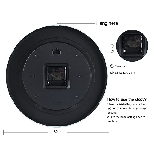 Lafocuse Orologio da Parete Unicorno Ragazze