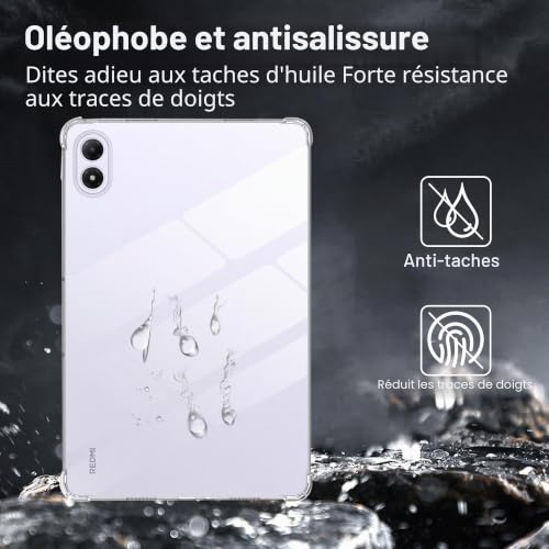 zZjoOoj Coque en silicone pour tablette Xiaomi Redmi Pad 2 Pro 12,1 pouces, coque de protection ultra fine et légère, coque de protection pour tablette antichoc souple TPU fine et résistante aux chocs – vue 4