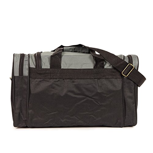 Nufazes 17" Duffel Bag Travel Size Sports Gym Bag Mesh Pockets (Duffle Bag) #TOP3