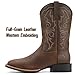 SUREWAY Cowboy Boots For Men - Mens Sport Wide Square Toe Western Boot,Oil/Slip Resistant,Durable Fashionable Classic Pull on 10 Inch Wellington Boots - Leather